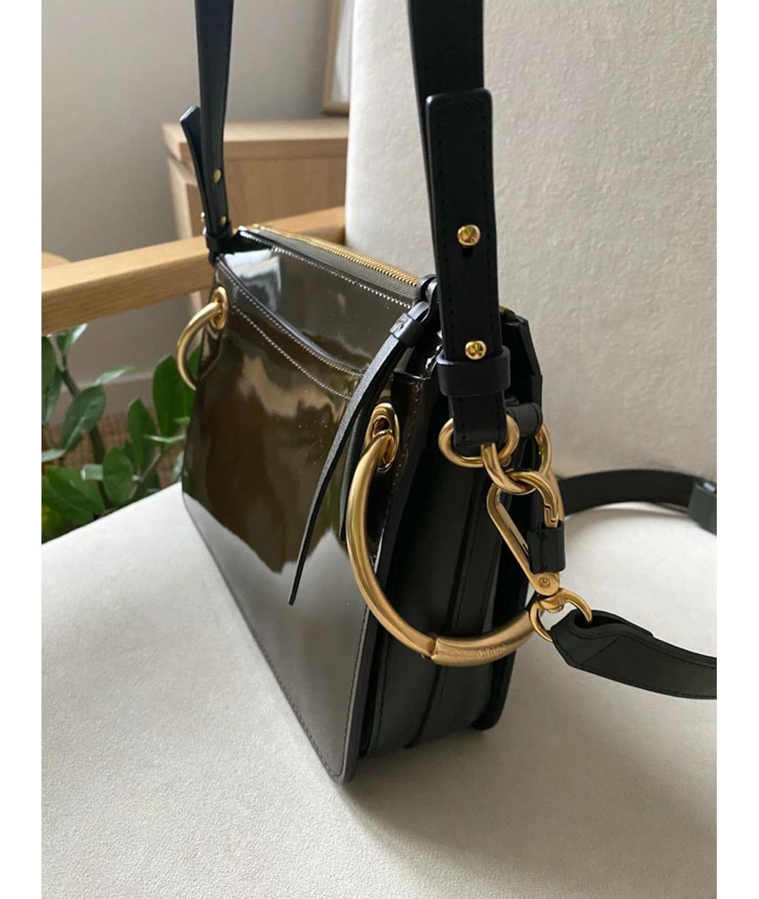 CHLOE Коричневая кожаная сумка через плечо, фото 4