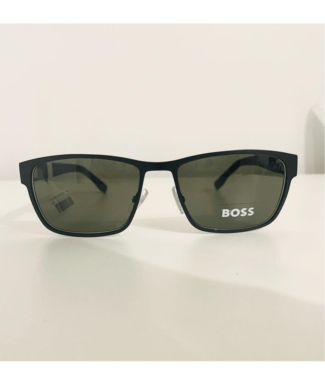 HUGO BOSS Черные пластиковые солнцезащитные очки, фото 8