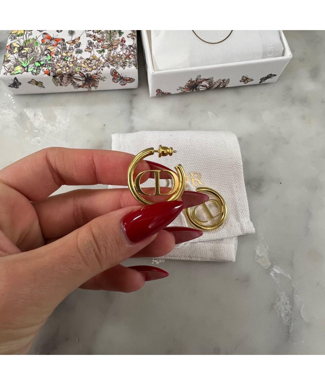 CHRISTIAN DIOR Золотые серьги, фото 3
