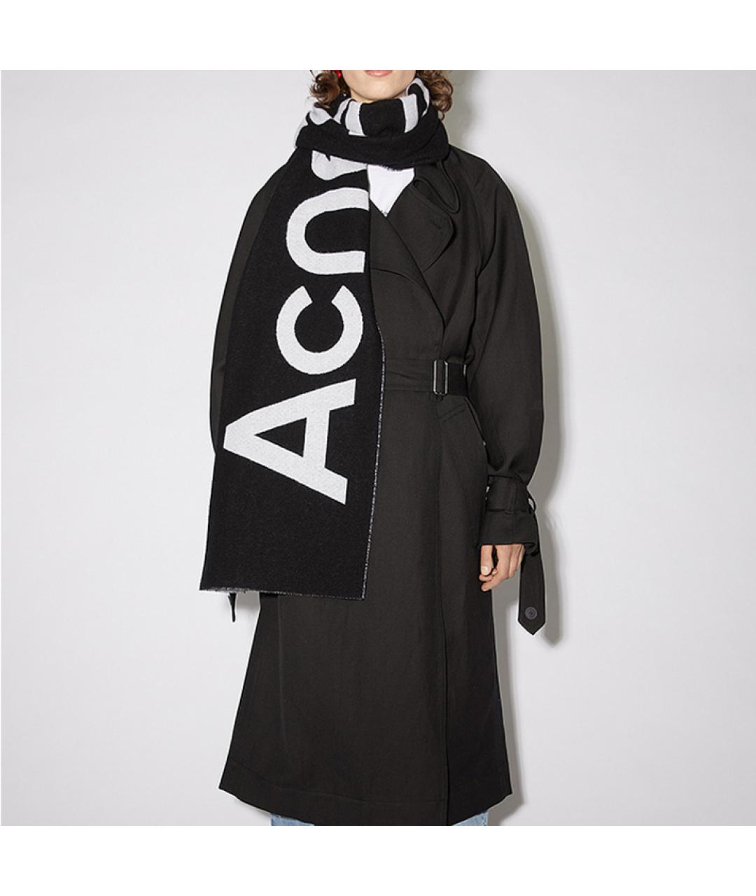 ACNE STUDIOS Черный кашемировый платок, фото 3