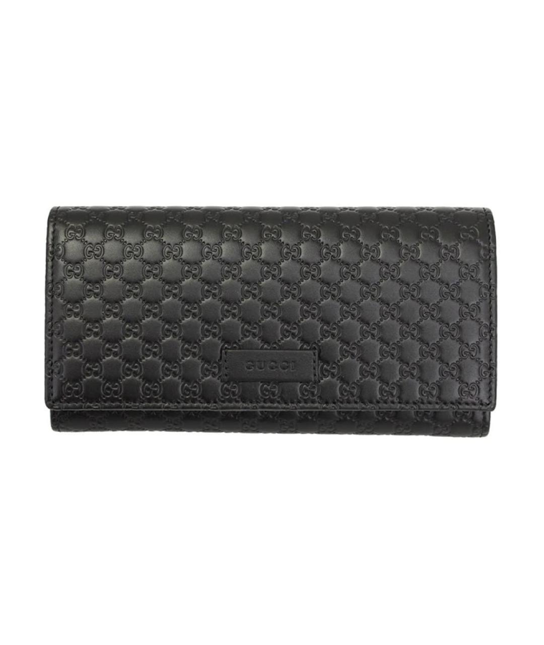 GUCCI Черный кожаный кошелек, фото 1