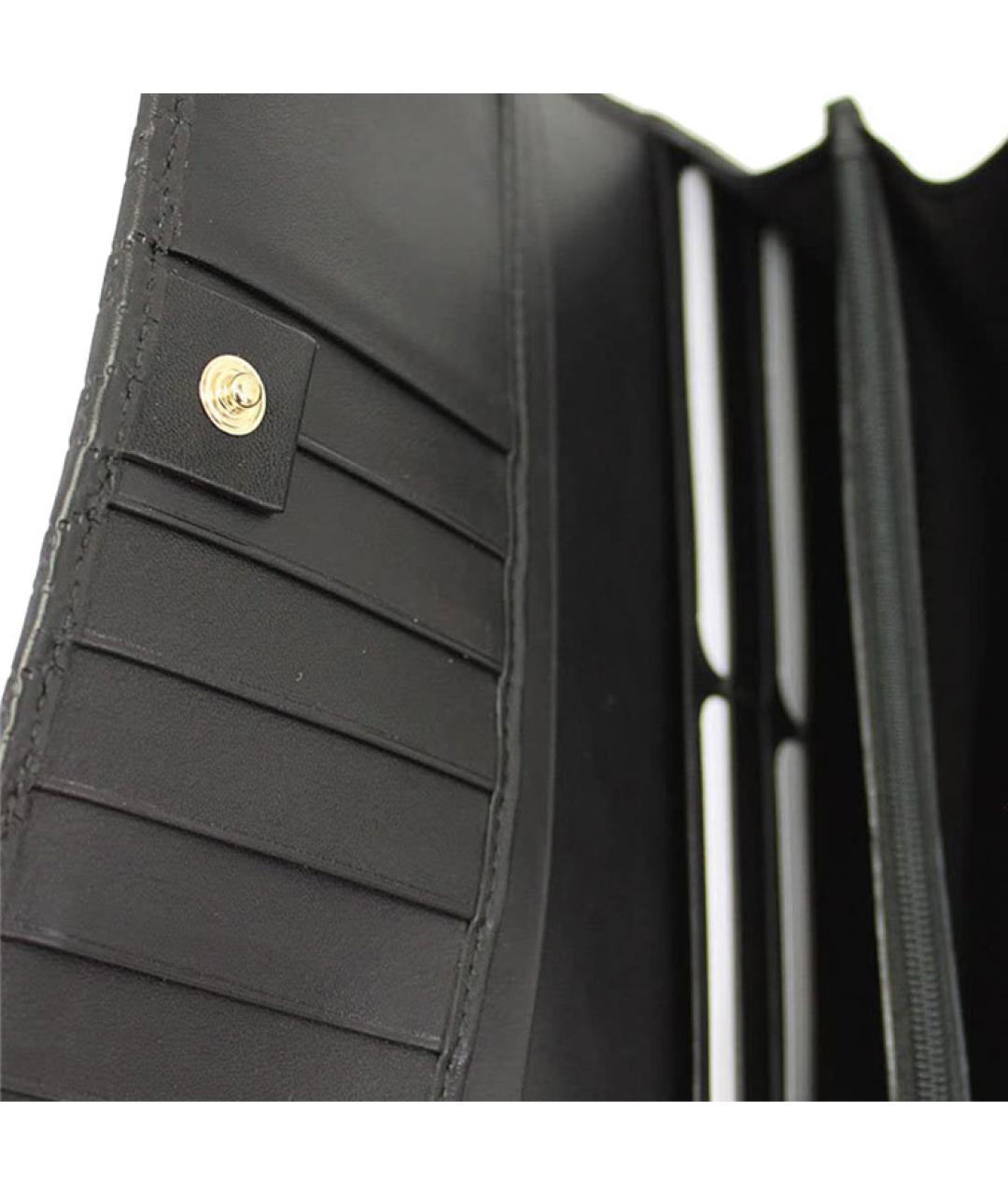 GUCCI Черный кожаный кошелек, фото 6