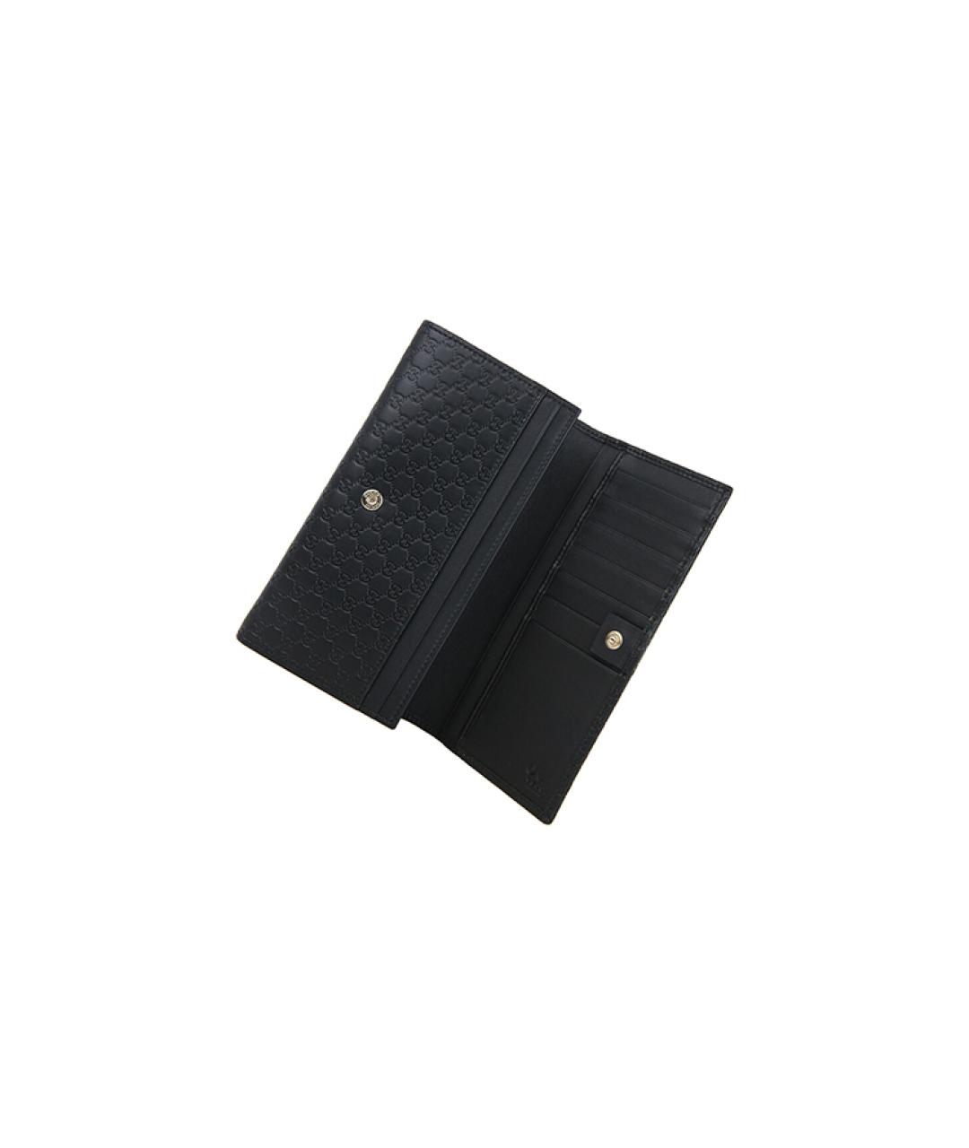 GUCCI Черный кожаный кошелек, фото 5