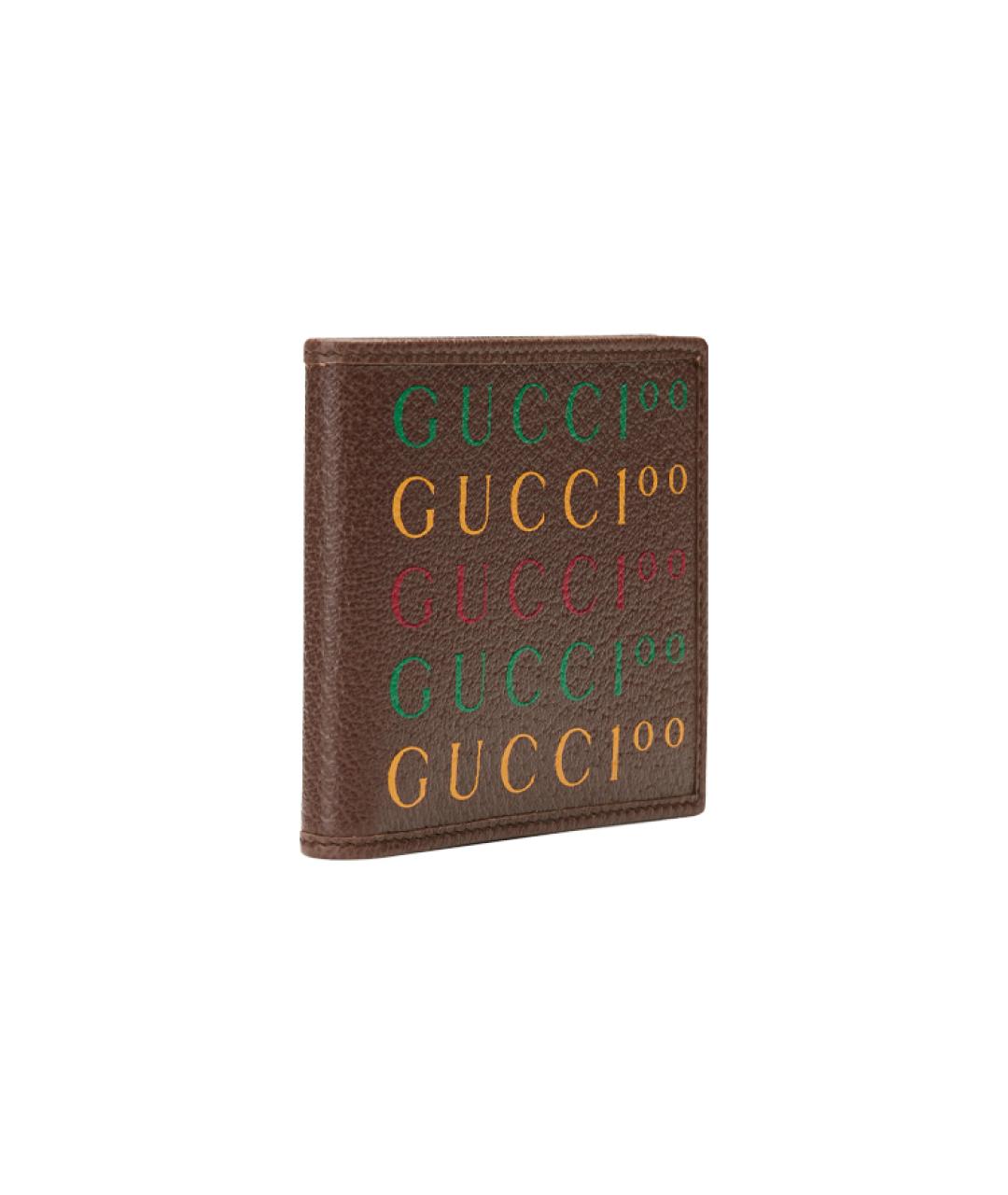 GUCCI Коричневый кожаный кошелек, фото 3
