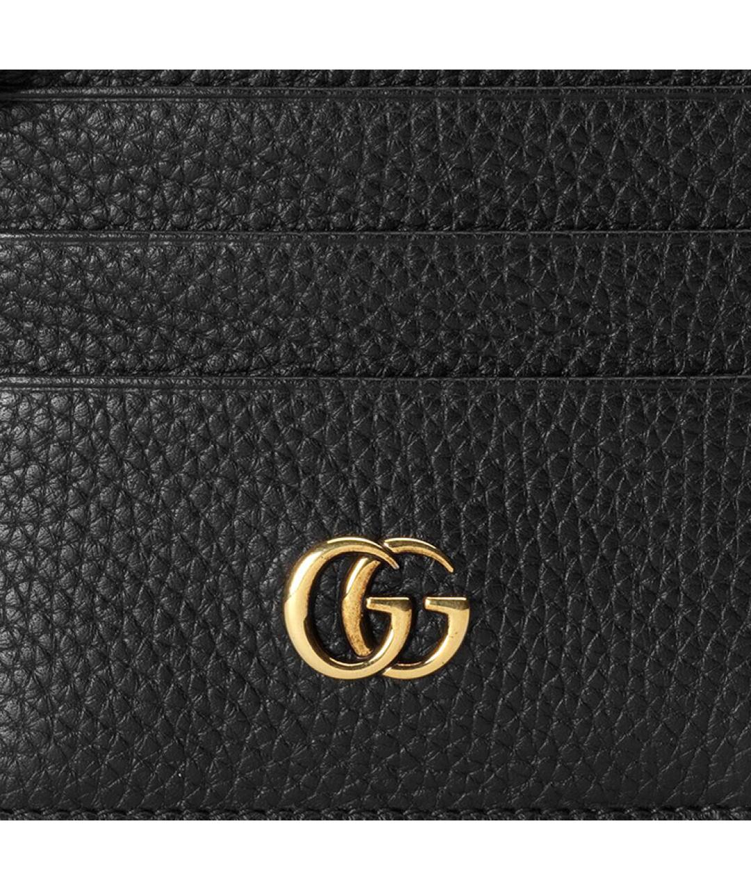 GUCCI Черный кожаный кардхолдер, фото 4