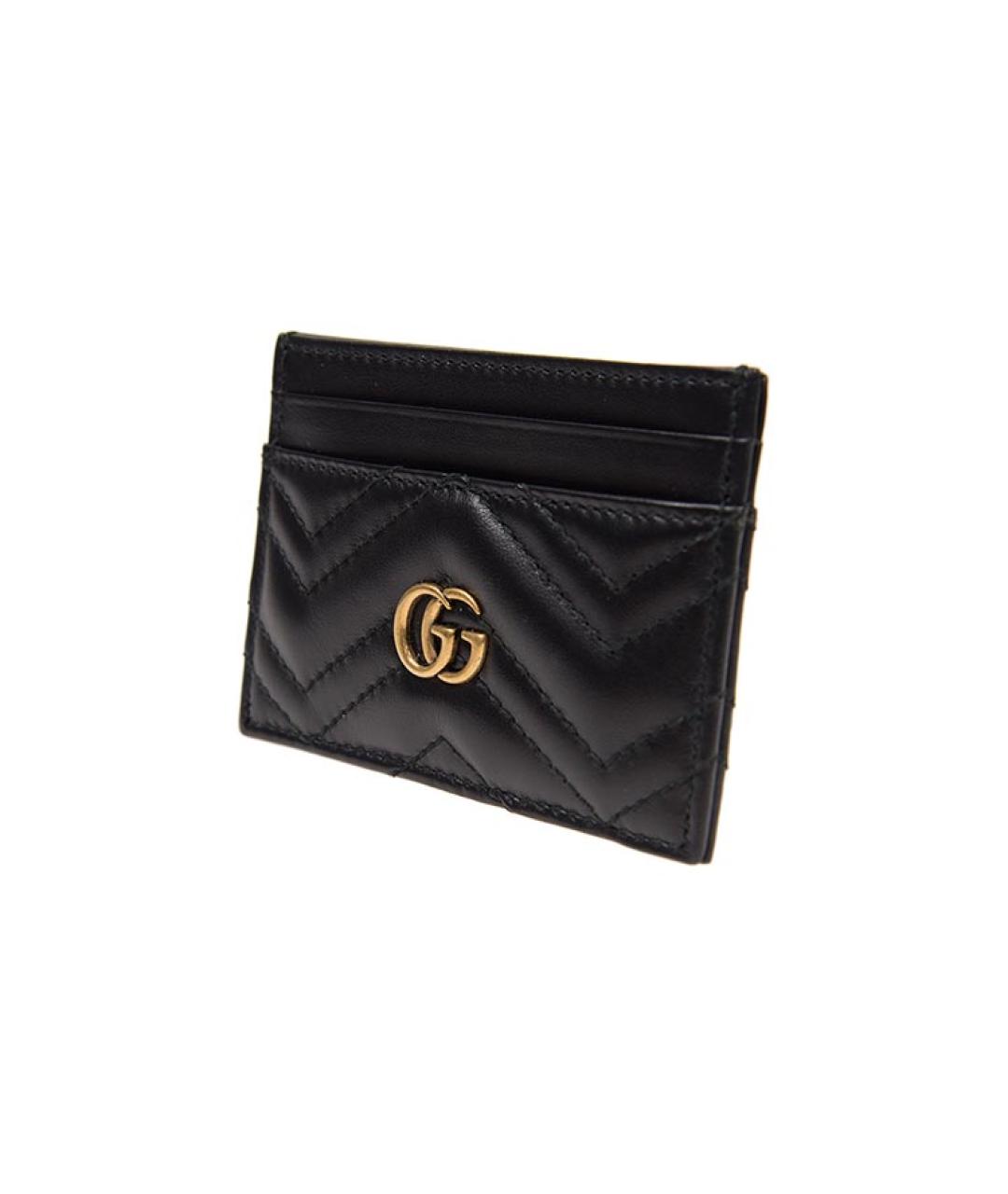 GUCCI Черный кожаный кардхолдер, фото 3