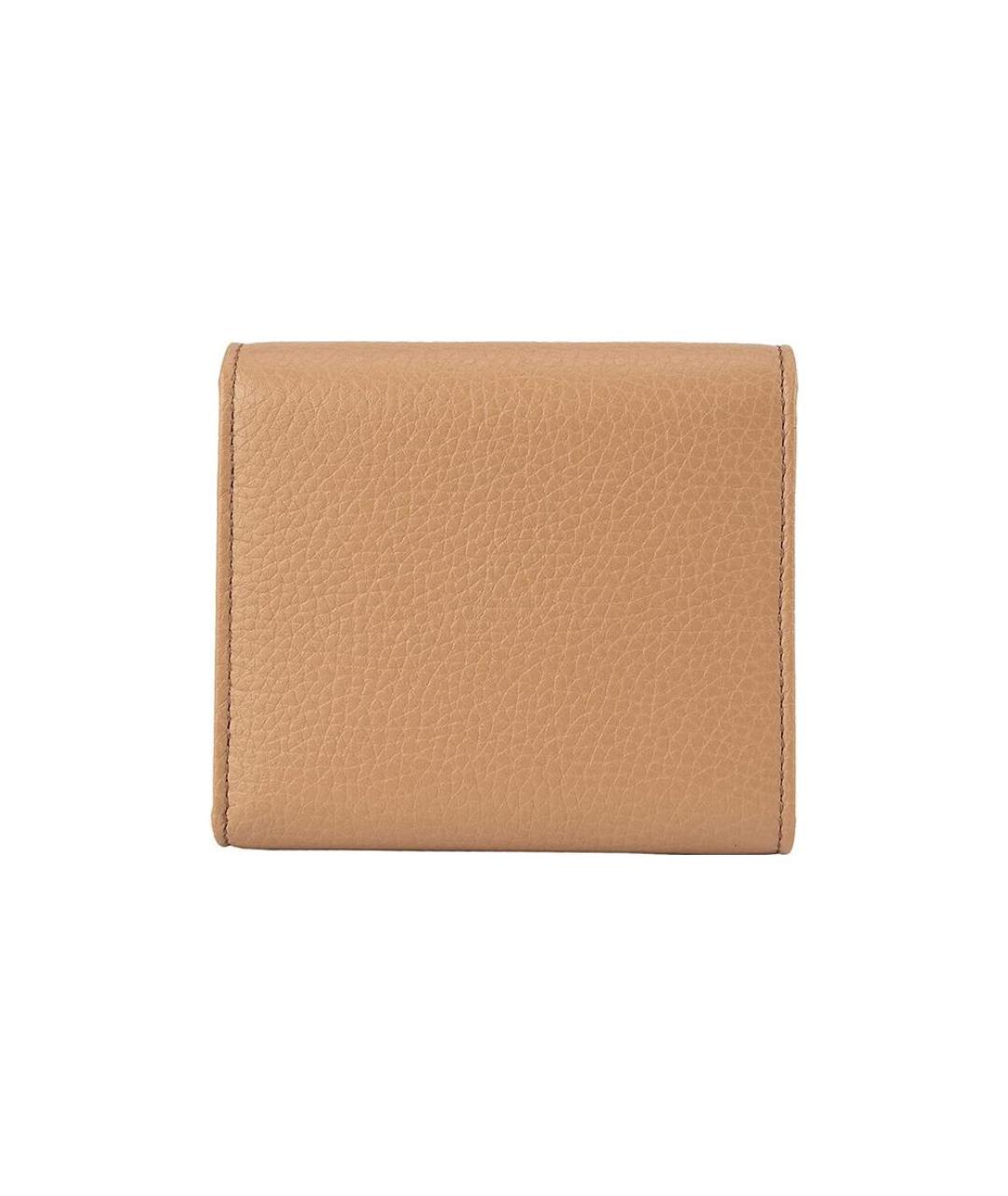 GUCCI Бежевый кожаный кошелек, фото 2