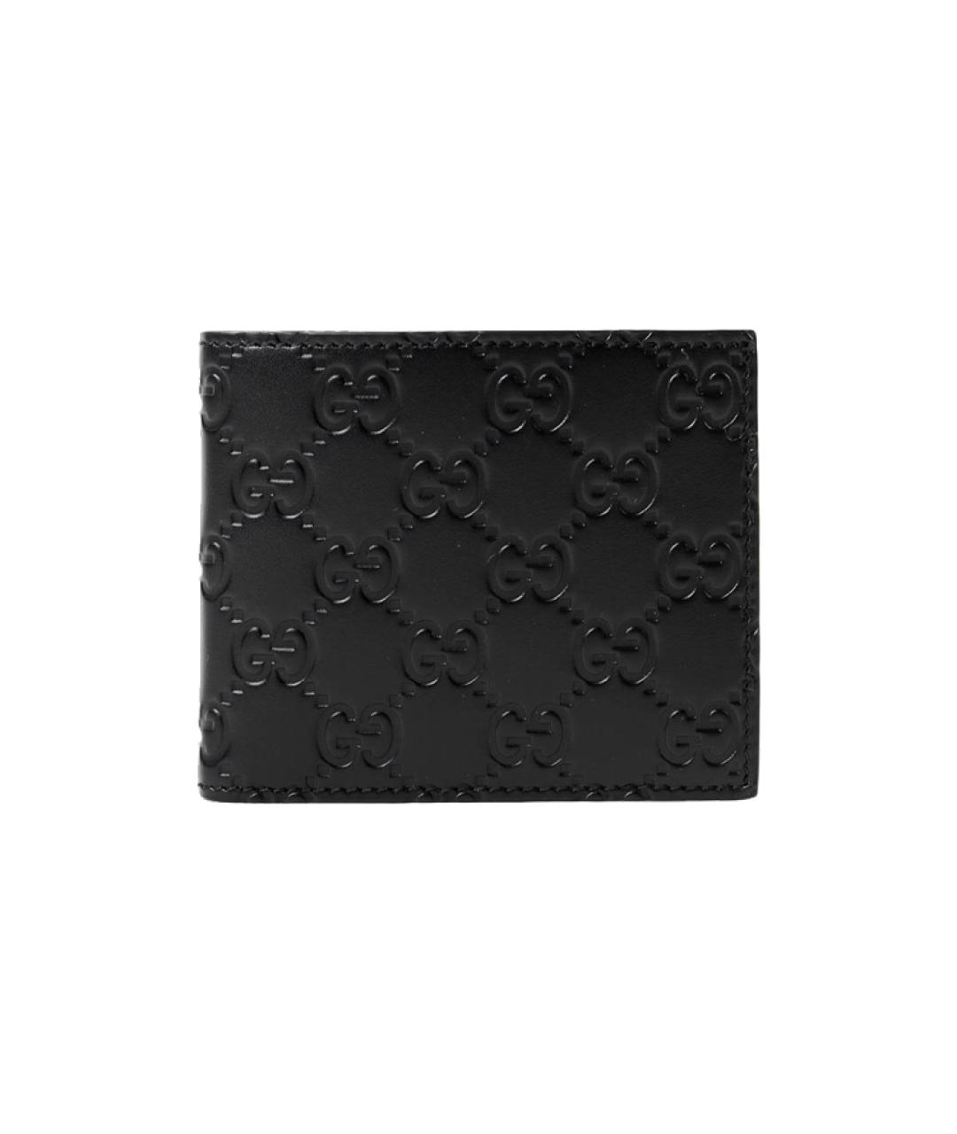 GUCCI Черный кожаный кошелек, фото 1
