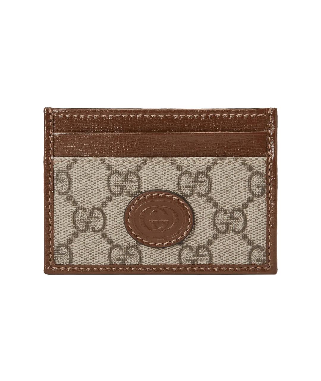 GUCCI Коричневый кардхолдер, фото 1