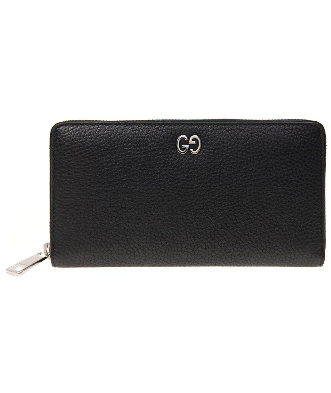 GUCCI Черный кожаный кошелек, фото 1