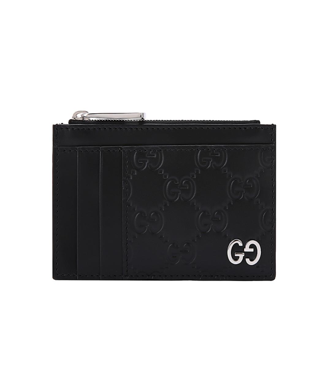 GUCCI Черный кожаный кошелек, фото 1