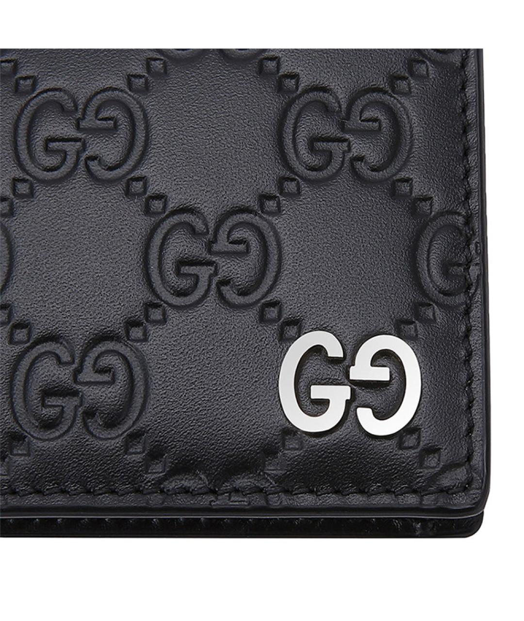 GUCCI Черный кожаный кошелек, фото 5