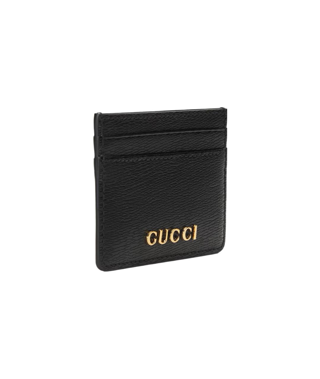 GUCCI Черный кожаный кардхолдер, фото 2