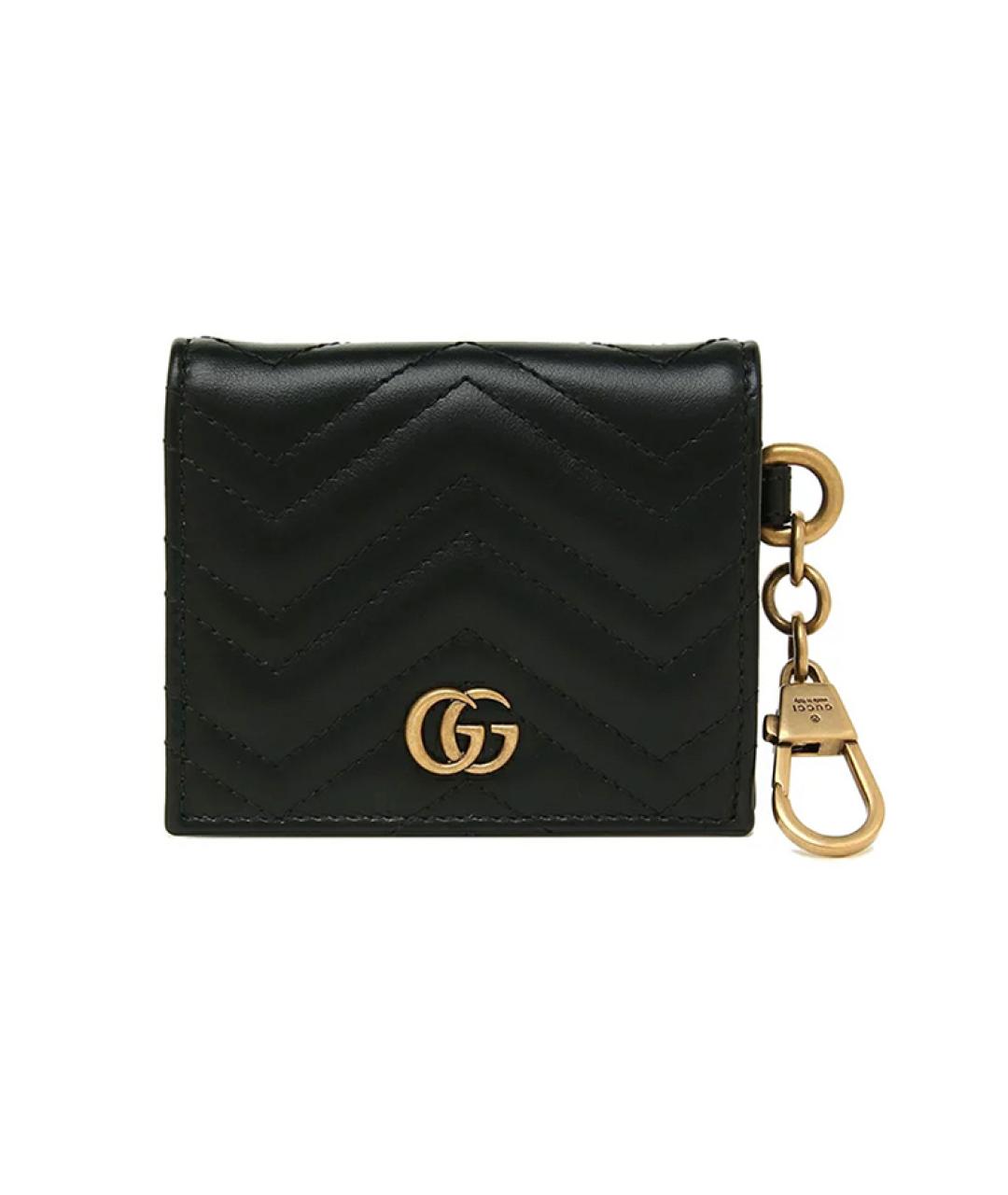 GUCCI Черный кожаный кошелек, фото 2