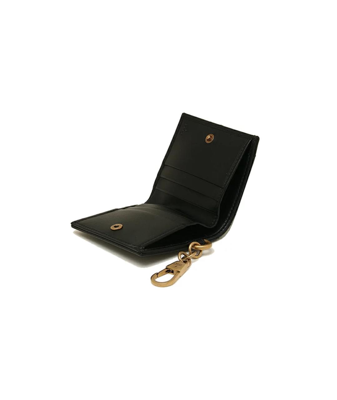 GUCCI Черный кожаный кошелек, фото 6