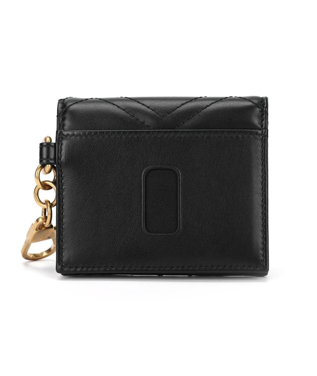 GUCCI Черный кожаный кошелек, фото 5
