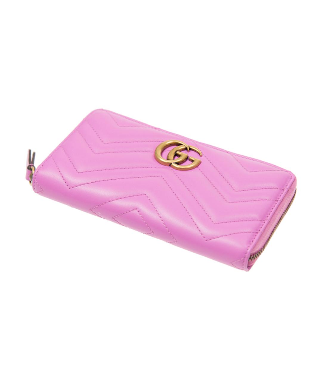 GUCCI Фиолетовый кожаный кошелек, фото 3