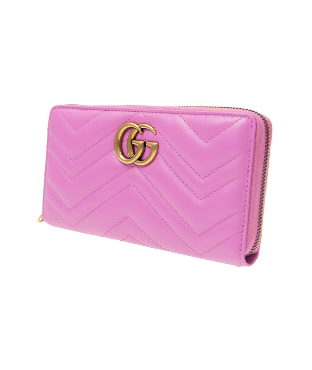 GUCCI Фиолетовый кожаный кошелек, фото 2