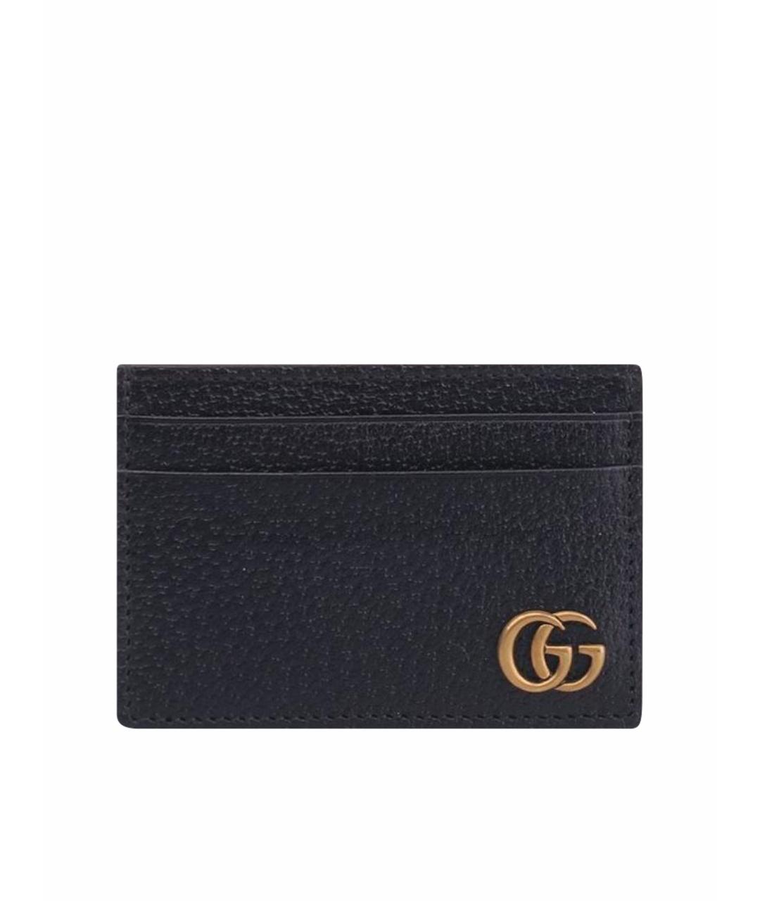 GUCCI Черный кожаный кардхолдер, фото 1