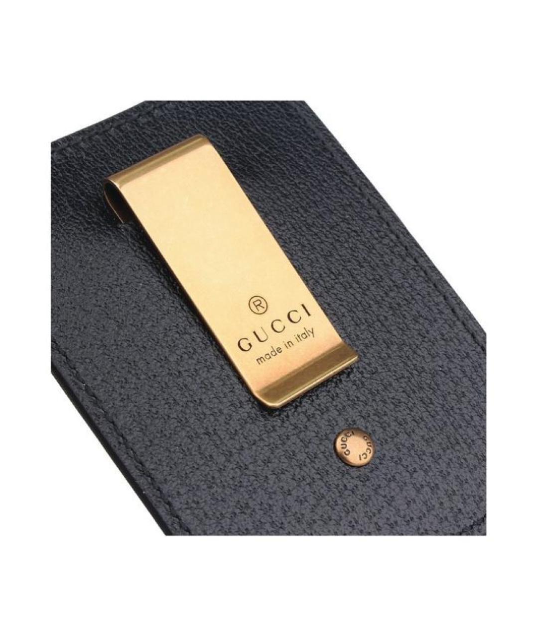 GUCCI Черный кожаный кардхолдер, фото 7