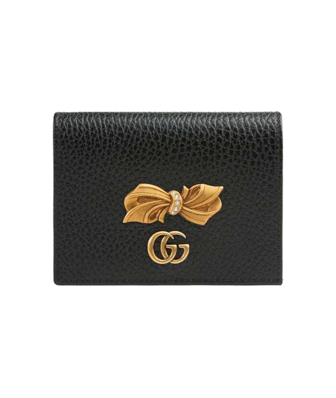 GUCCI Черный кожаный кардхолдер, фото 1