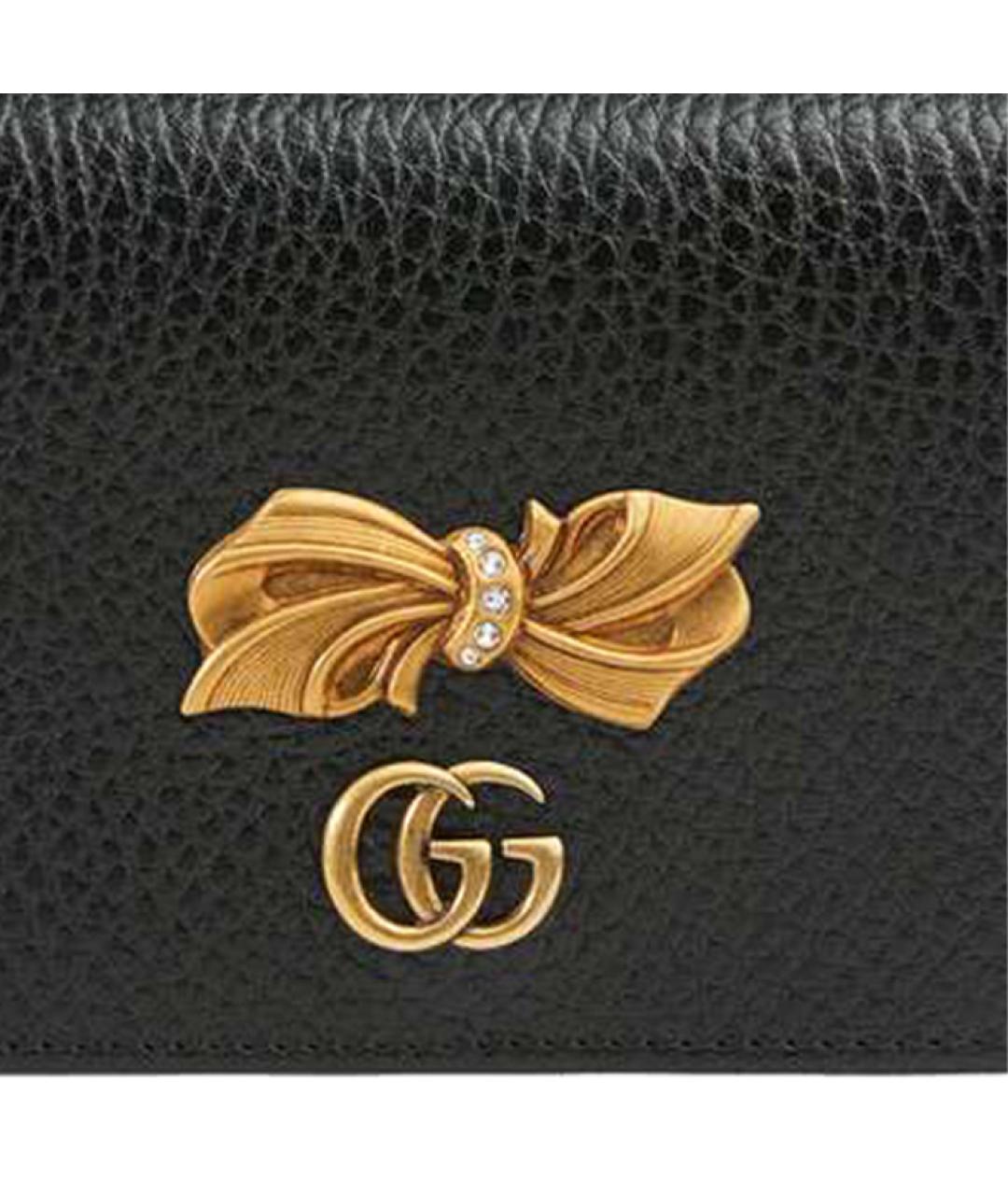 GUCCI Черный кожаный кардхолдер, фото 7