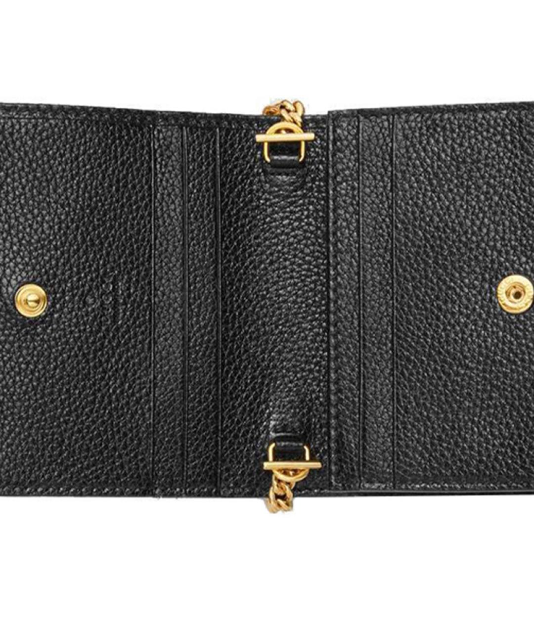 GUCCI Черный кожаный кардхолдер, фото 5