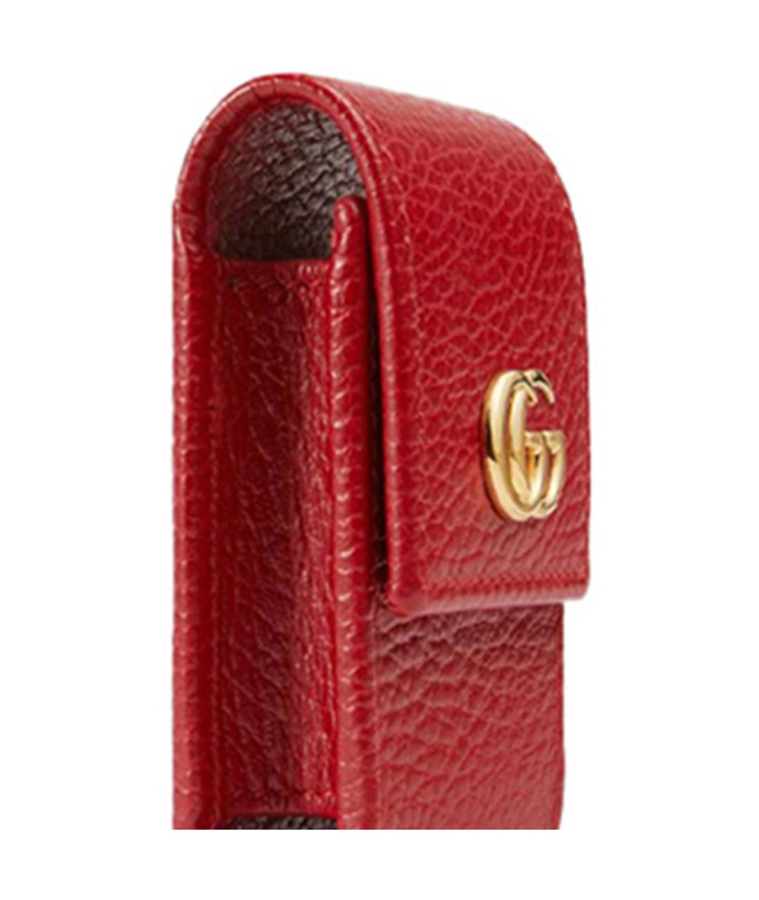 GUCCI Бордовый кожаный кошелек, фото 5