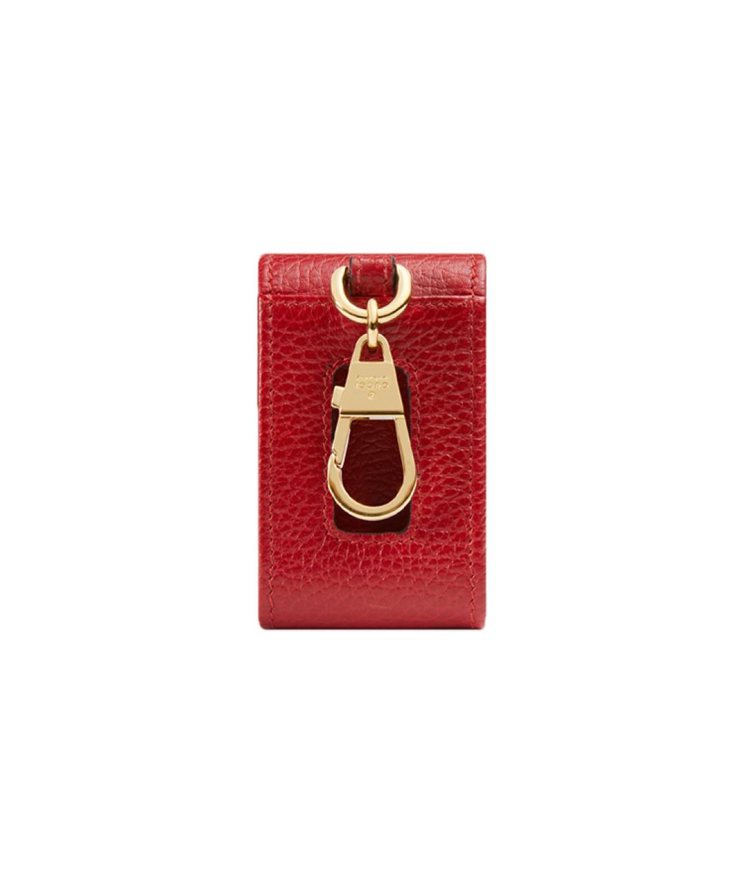 GUCCI Бордовый кожаный кошелек, фото 3