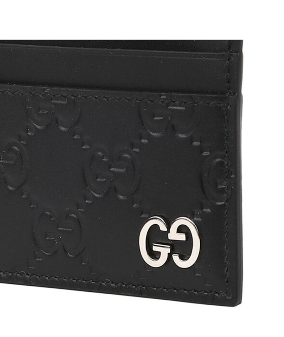 GUCCI Черный кожаный кардхолдер, фото 6