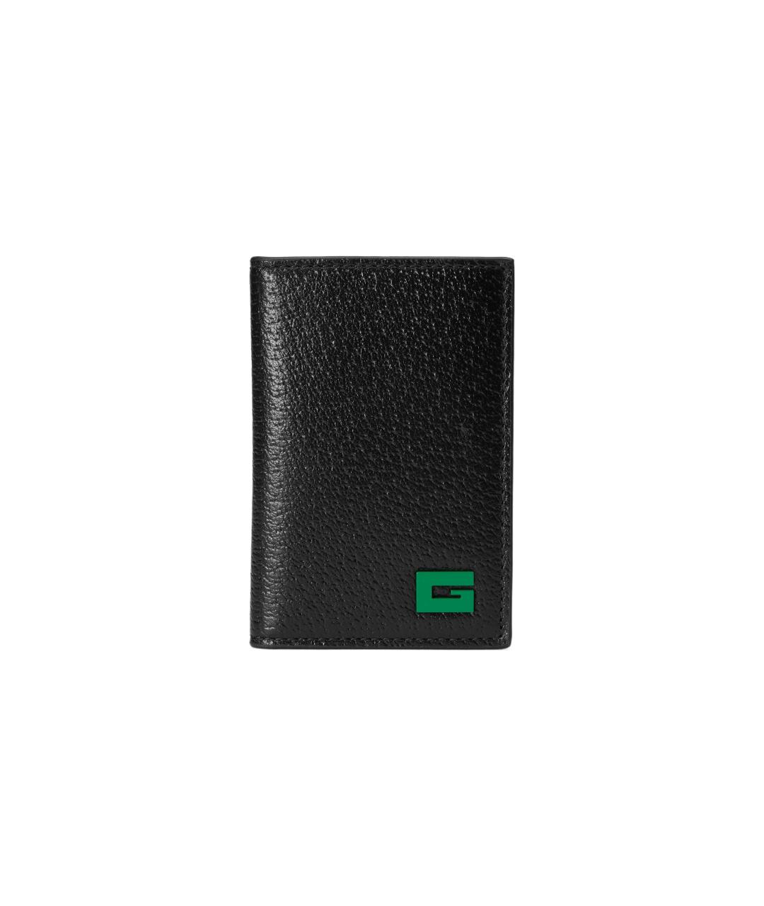 GUCCI Черный кожаный кардхолдер, фото 1