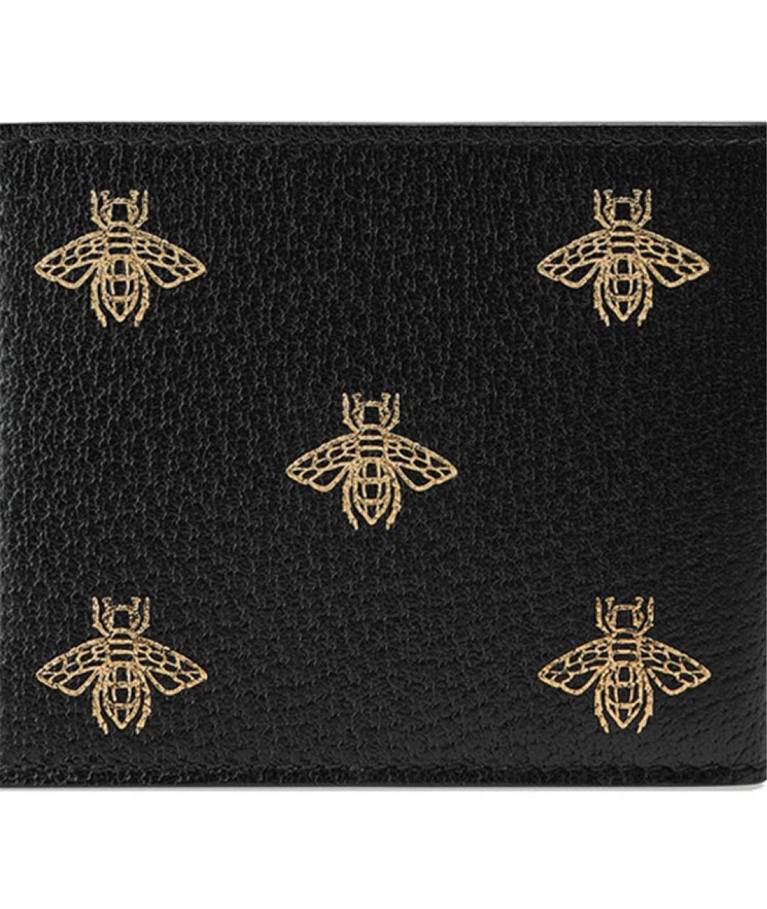 GUCCI Черный кожаный кошелек, фото 6