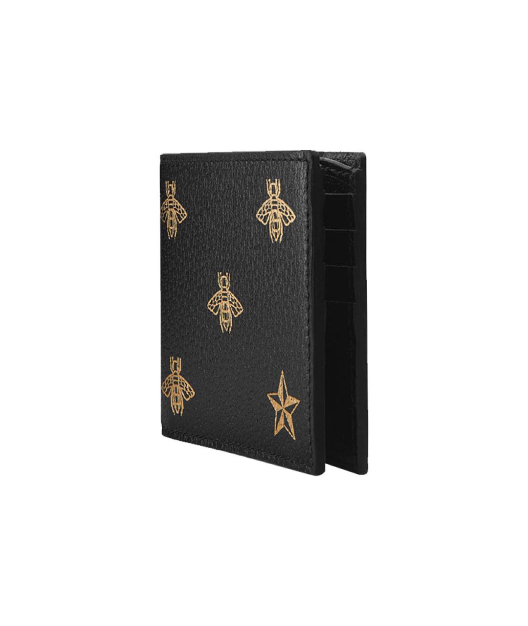 GUCCI Черный кожаный кошелек, фото 2