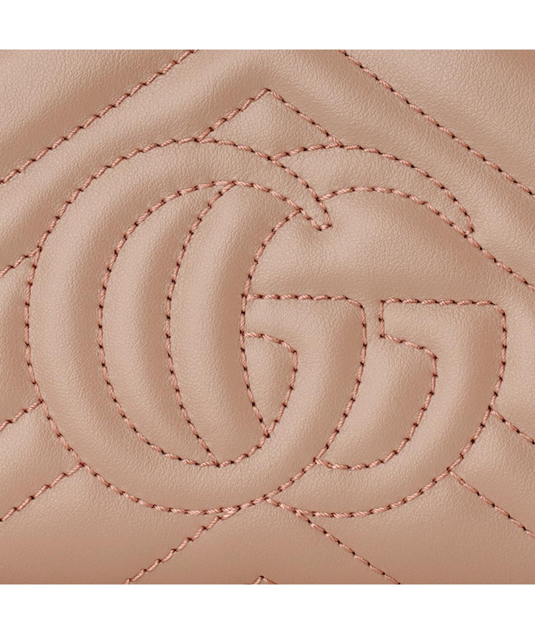 GUCCI Розовый кожаный кошелек, фото 9