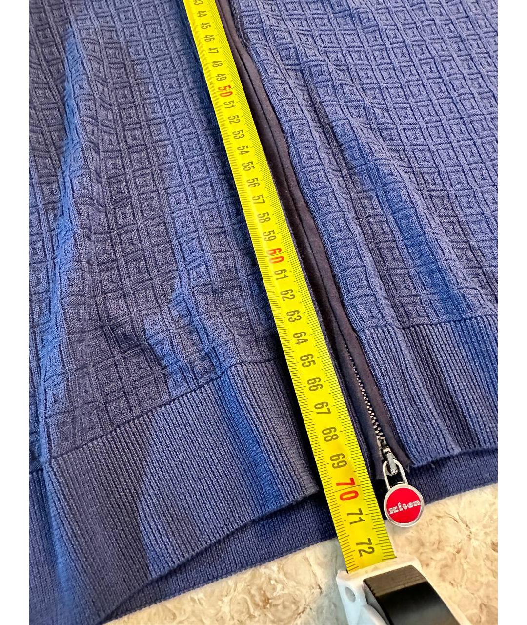 KITON Синий кашемировый кардиган, фото 8