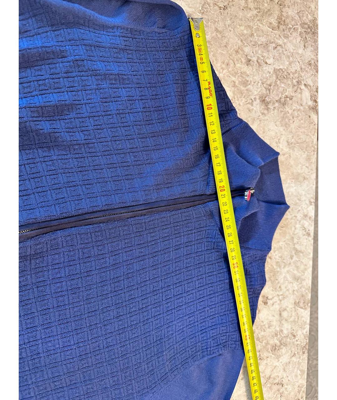 KITON Синий кашемировый кардиган, фото 4