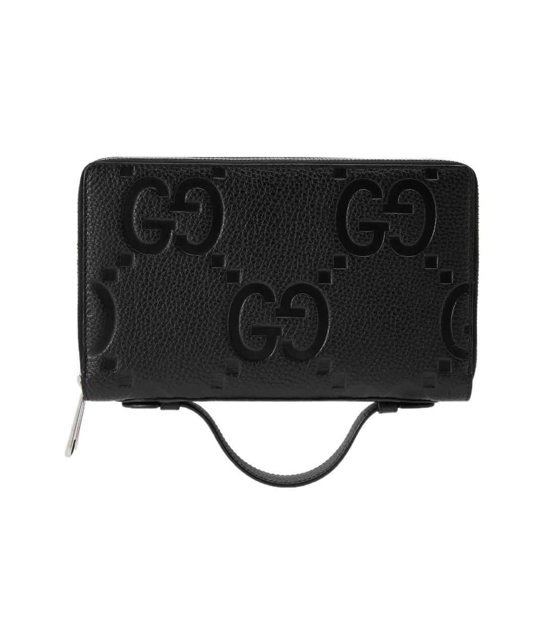 GUCCI Черный кожаный кошелек, фото 2