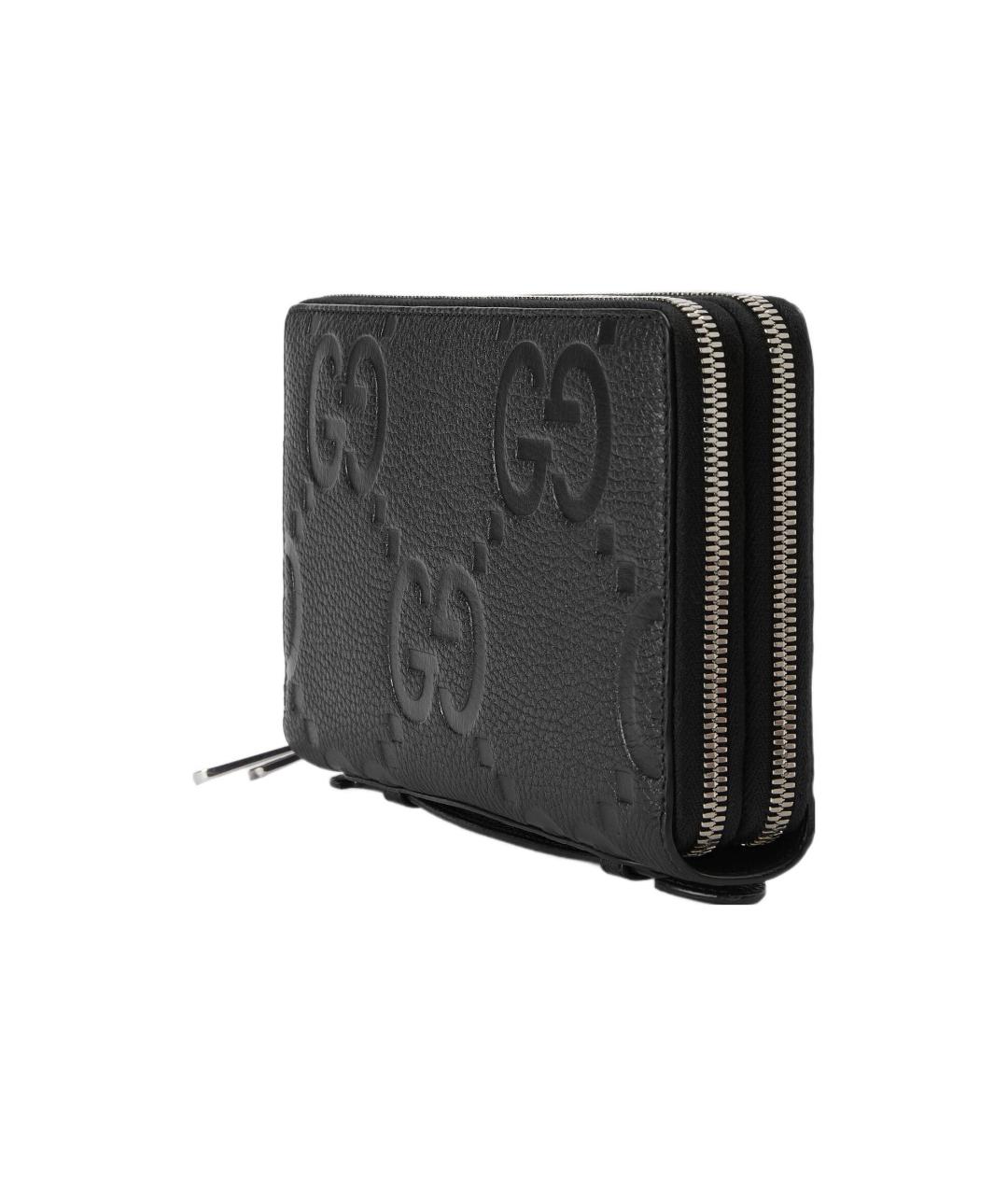 GUCCI Черный кожаный кошелек, фото 4