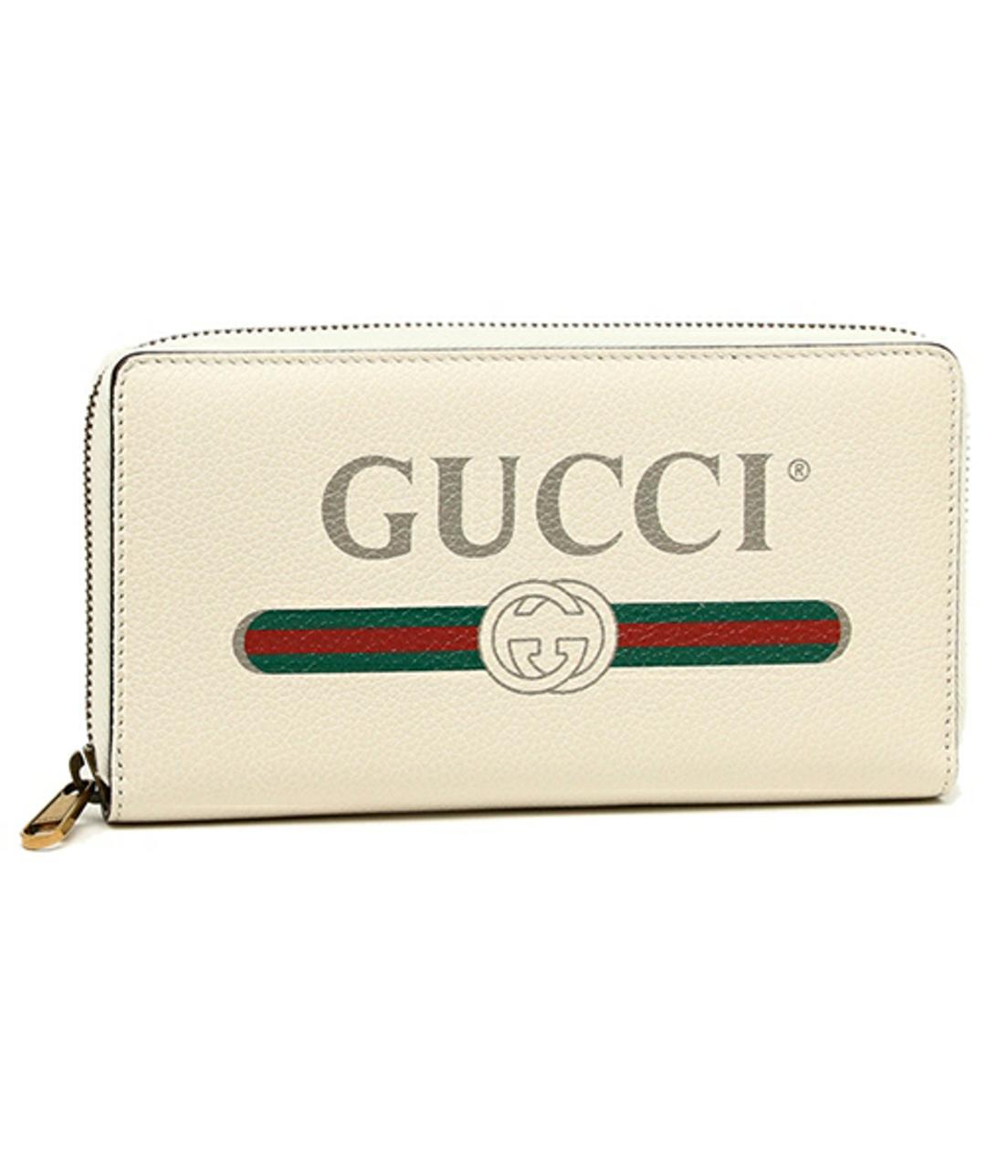 GUCCI Белый кожаный кошелек, фото 2