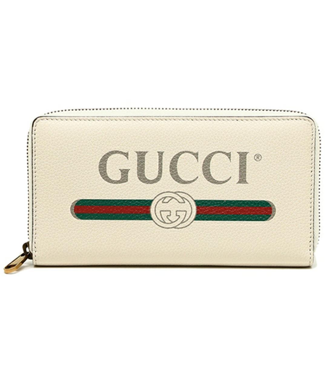 GUCCI Белый кожаный кошелек, фото 1