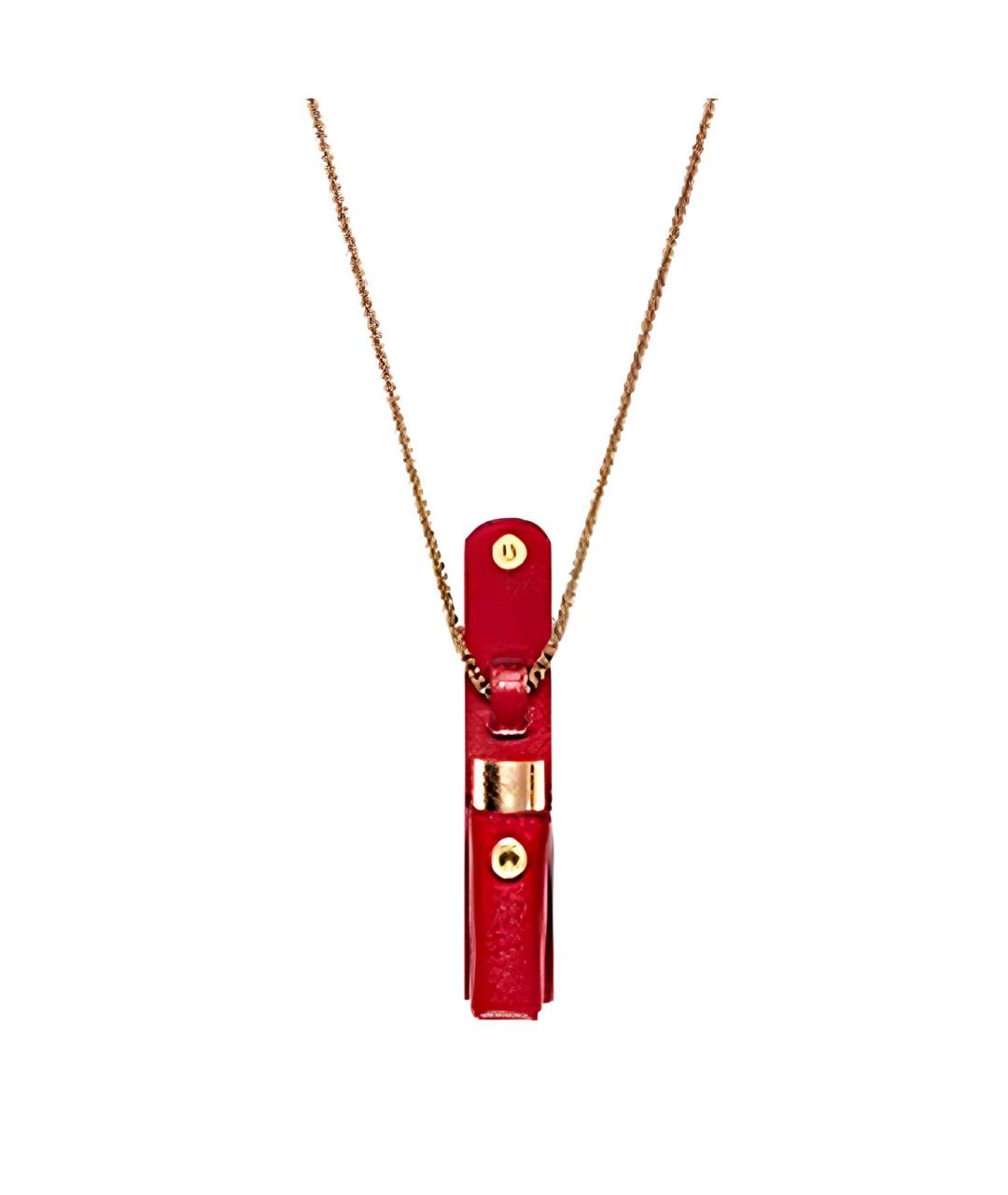 GUCCI Красная кожаная косметичка, фото 3
