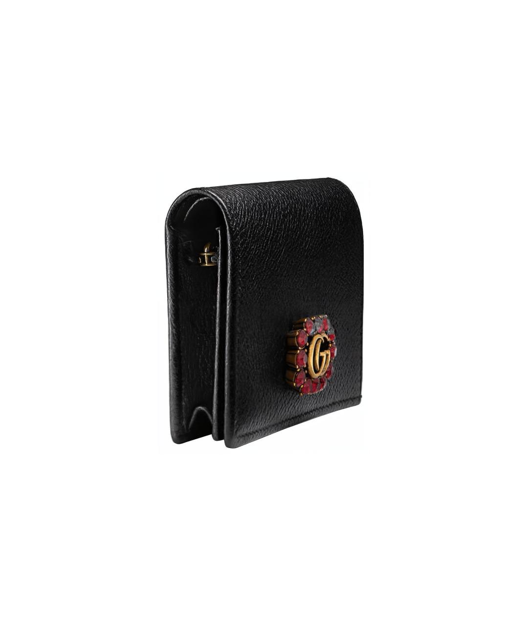 GUCCI Черный кожаный кошелек, фото 5