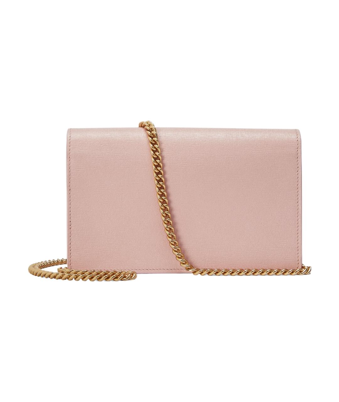 GUCCI Розовый кожаный кошелек, фото 5