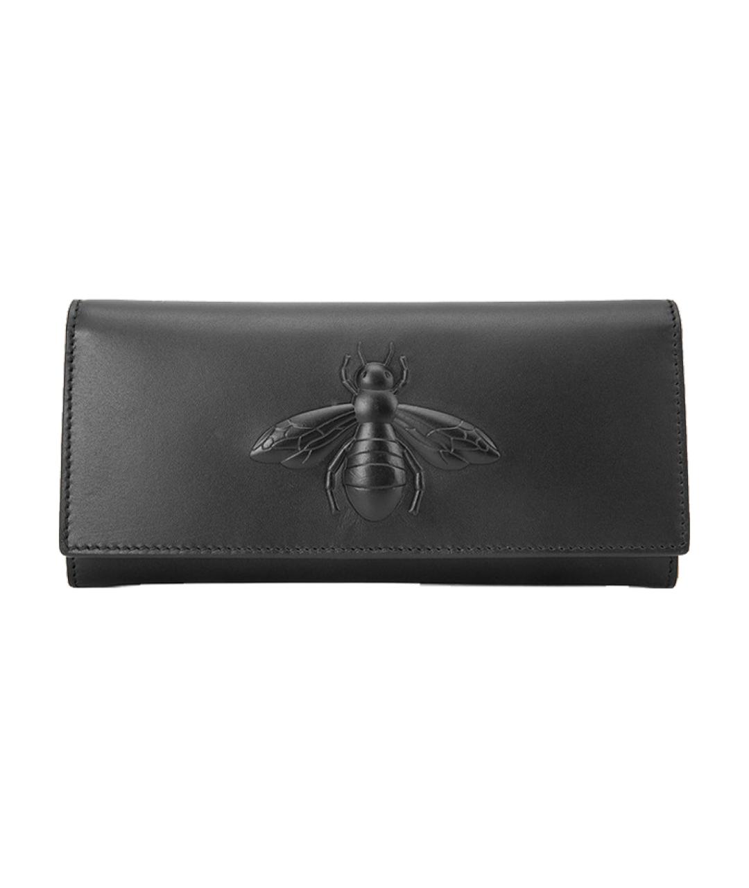 GUCCI Черный кожаный кошелек, фото 5