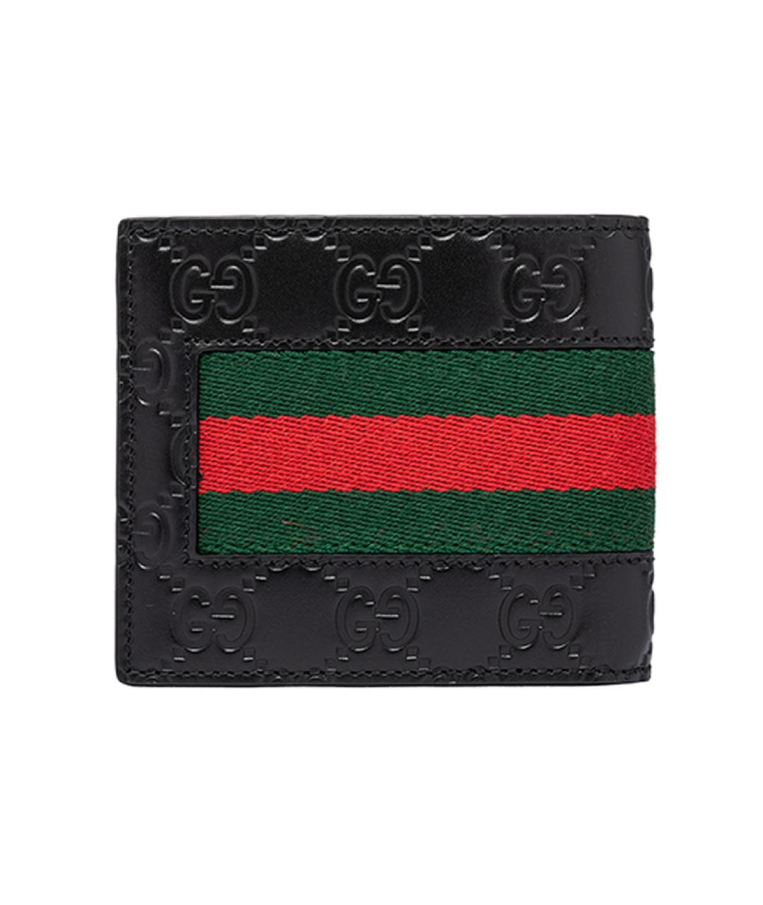 GUCCI Черный кожаный кошелек, фото 2