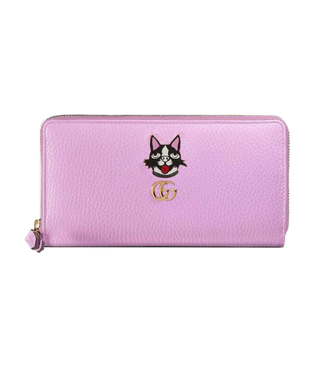 GUCCI Фиолетовый кожаный кошелек, фото 1