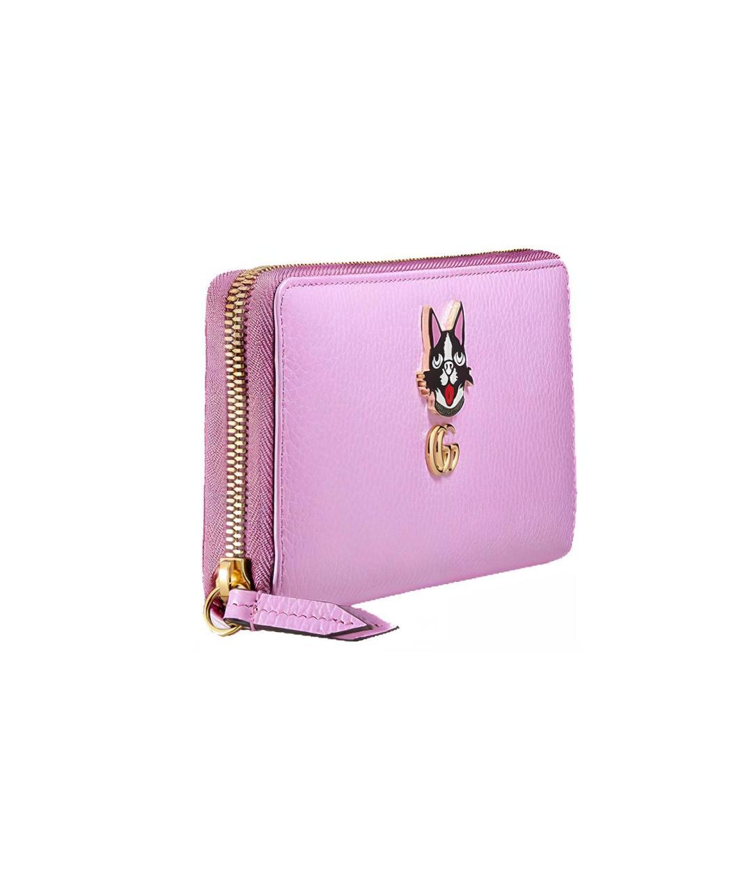 GUCCI Фиолетовый кожаный кошелек, фото 3