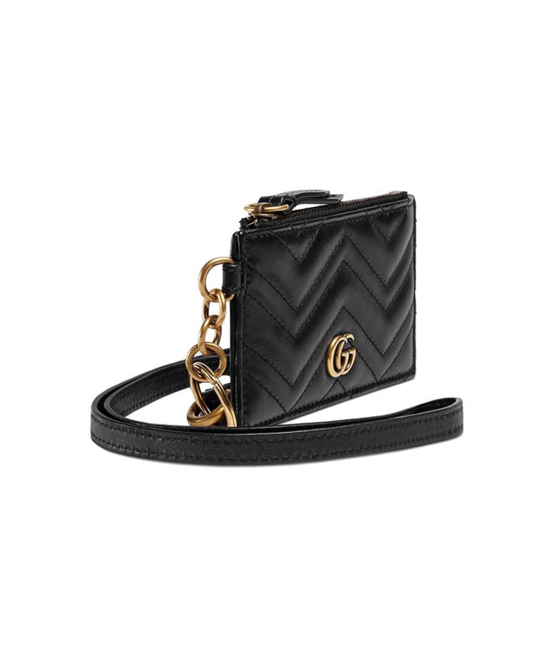 GUCCI Черный кожаный кошелек, фото 2
