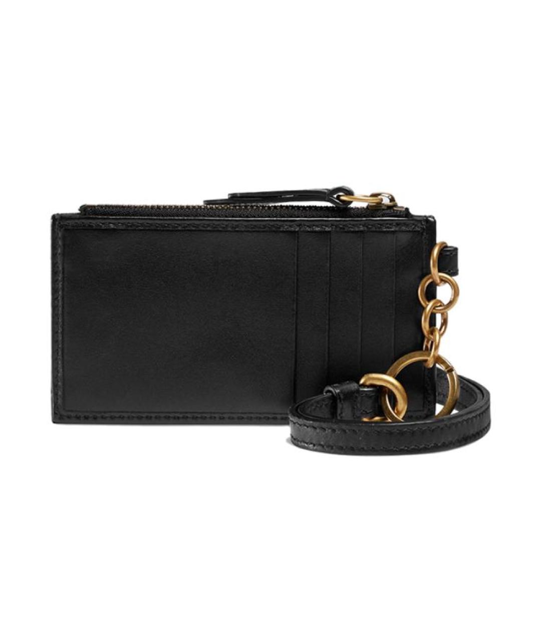 GUCCI Черный кожаный кошелек, фото 3