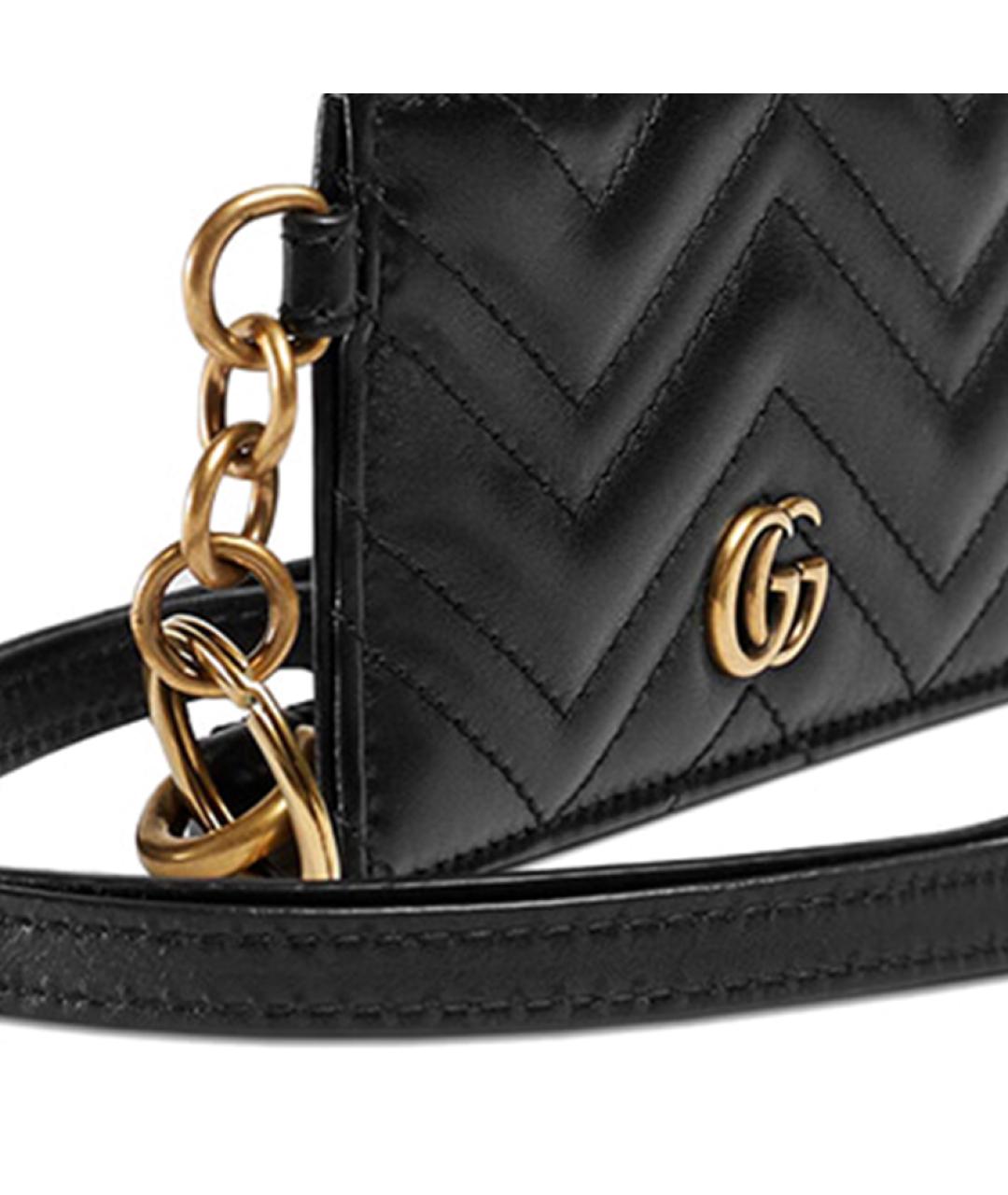 GUCCI Черный кожаный кошелек, фото 6
